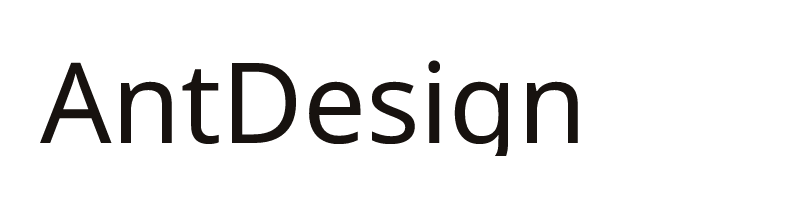 AntDesign font preview