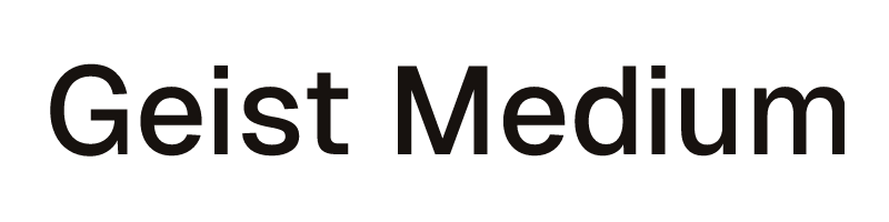 Geist Medium font preview