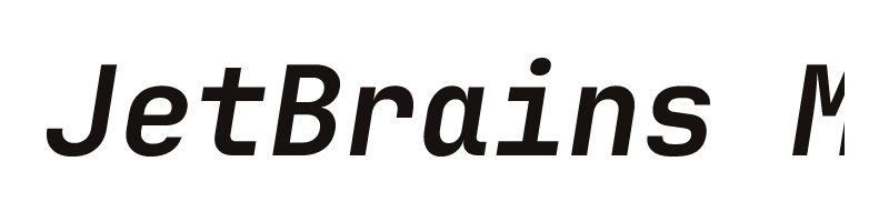 JetBrains Mono font preview