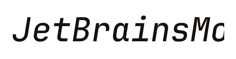 JetBrainsMono NFP Medium font preview
