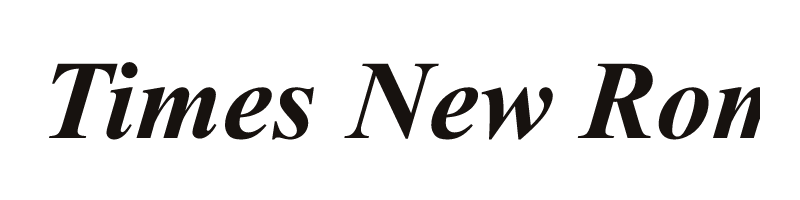 Times New Roman font preview