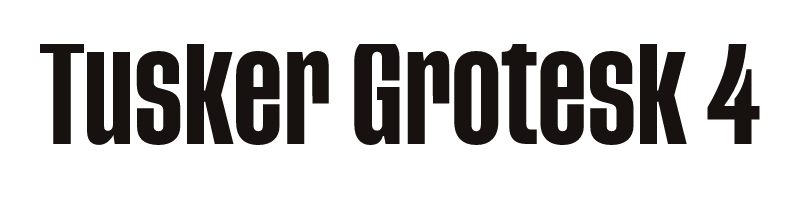 Tusker Grotesk 4600 Semibold font preview